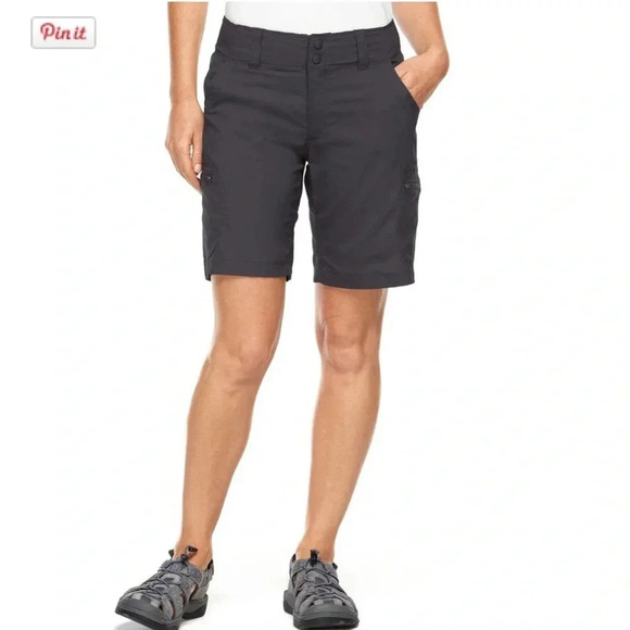 L.L. Bean Pants - L.L Bean UPF 50+ Charcoal Gray Hiking Shorts Size 10 Women